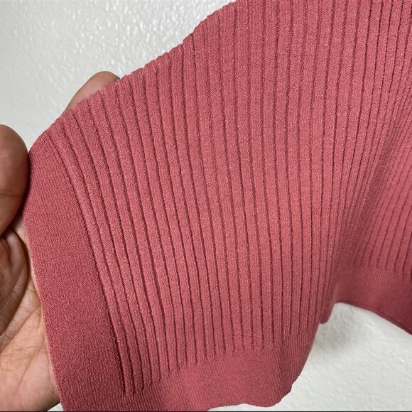 NWT Cinq a Sept Ellen Sleeveless Rib Knit Rosewood M - Picture 6 of 8
